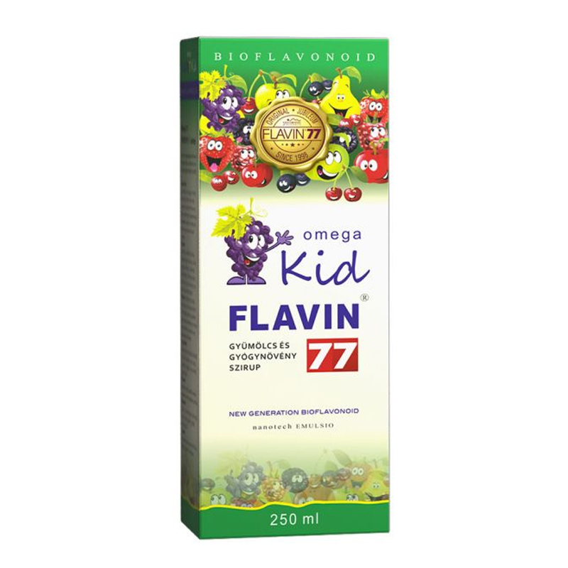 Flavin77 Omega Kid szirup 250 ml green