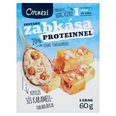 Vásároljon Cornexi sós karamellás protein zabkása 60g terméket - 237 Ft-ért