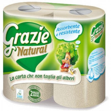 GRAZIE NATURAL LUCART TEKERCSES KÉZTÖRLŐ PAPÍR 2db
