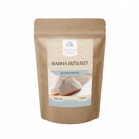 PREMIUM NATURA BARNA RIZSLISZT 500 G