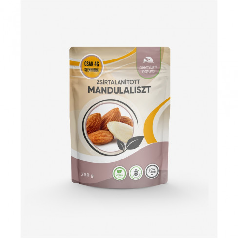 PREMIUM NATURA ZSÍRTALANÍTOTT MANDULALISZT 250 G