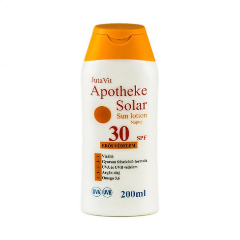 Vásároljon Jutavit apotheke solar naptej spf30 200ml terméket - 2.078 Ft-ért