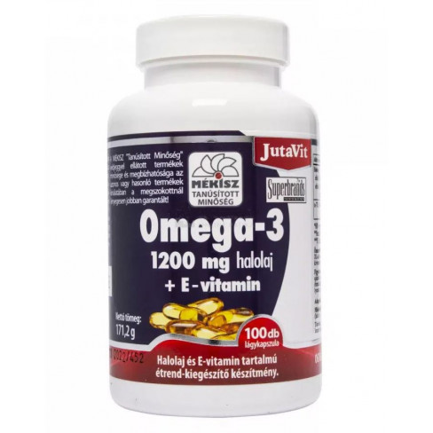 Vásároljon Jutavit omega-3 halolaj + e-vitamin 1200 mg 100db terméket - 2.051 Ft-ért