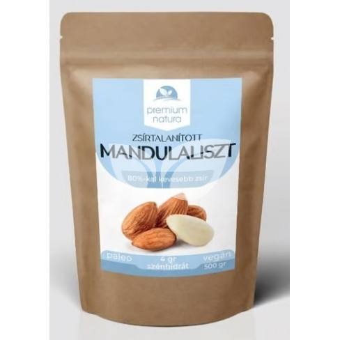 PREMIUM NATURA ZSÍRTALANÍTOTT MANDULALISZT 500 G