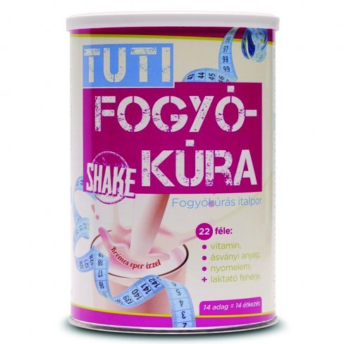 Vásároljon Tutti shake fogyókúrás italpor epres 511g terméket - 6.468 Ft-ért