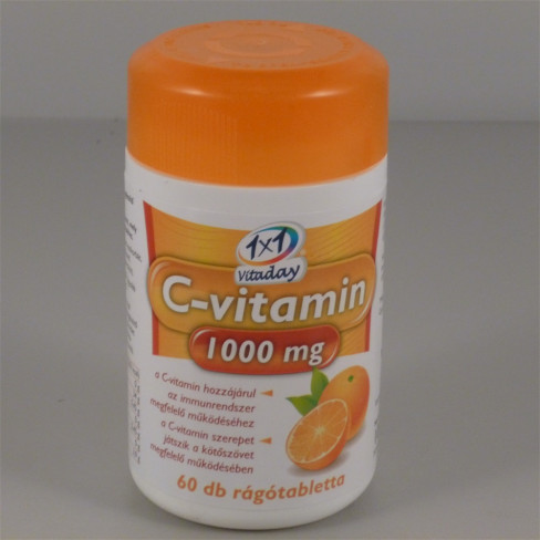 Vásároljon 1x1 vitaday c-vitamin 1000mg rágótabletta 60db terméket - 2.440 Ft-ért