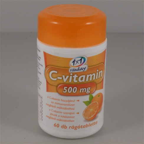 Vásároljon 1x1 vitaday c-vitamin 500mg rágótabletta 60db terméket - 1.310 Ft-ért