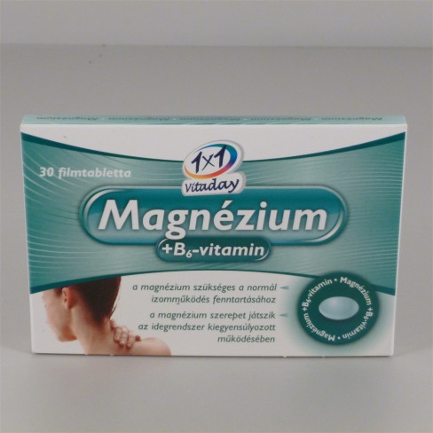 Vásároljon 1x1 vitaday magnézium+b6-vitamin filmtabletta 30db terméket - 692 Ft-ért