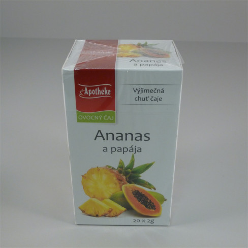 Vásároljon Apotheke ananász és papaya tea 20x2g 40g terméket - 1.098 Ft-ért