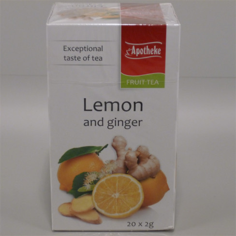 Vásároljon Apotheke gyömbéres citrom tea 20x2g 40g terméket - 1.098 Ft-ért