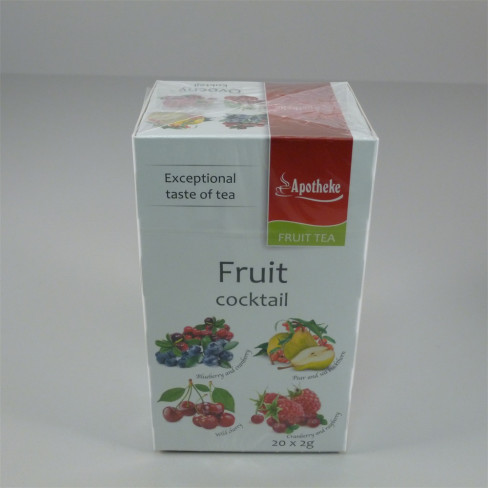 Vásároljon Apotheke gyümölcskoktél tea 20x2g 40g terméket - 1.098 Ft-ért