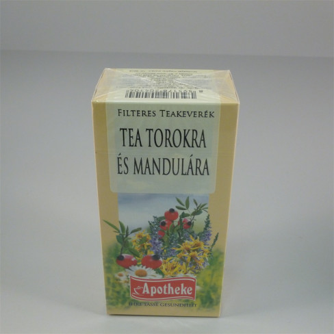 Vásároljon Apotheke tea torokra és mandulára 20x1,5g 30g terméket - 758 Ft-ért