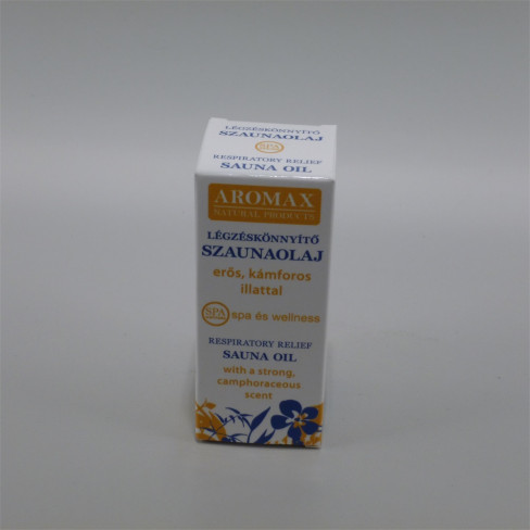 Vásároljon Aromax szaunaolaj légzéskönnyítő 10ml terméket - 1.455 Ft-ért