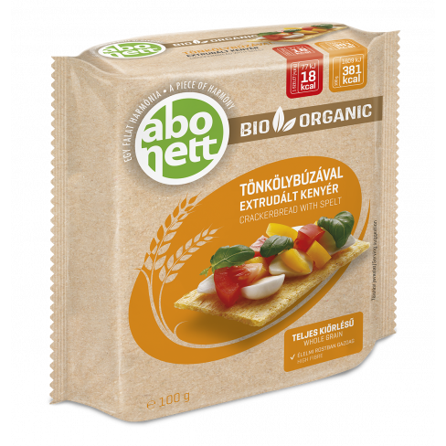 Vásároljon Abonett extrudált bio kenyér tönkölybúzával 100 g terméket - 329 Ft-ért