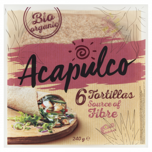 ACAPULCO BIO LÁGY TORTILLA BÚZAKORPÁVAL 240 G