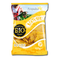 Acapulco bio tortilla chips sózott 125 g