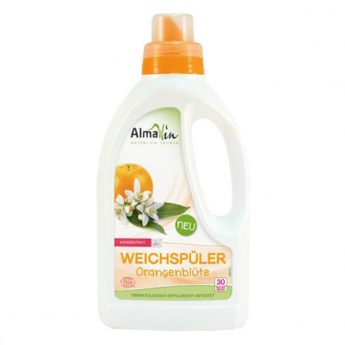 Vásároljon Almawin folyékony bio textilöblítőszer narancsvirág 750 ml terméket - 1.598 Ft-ért