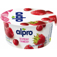 Alpro joghurt vörös áfonya-málna 150g