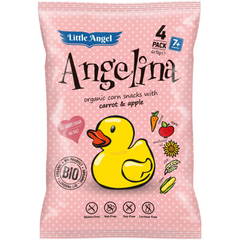 Vásároljon Angelina bio kukoricás snack 4x15g 60g terméket - 736 Ft-ért