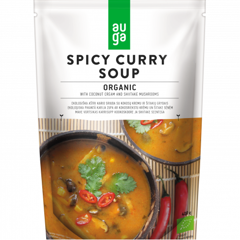 Auga bio vegán krémleves fűszeres curry 400g