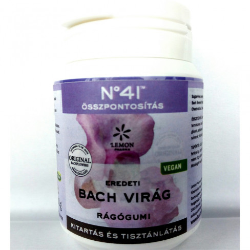 Vásároljon Bach virágterápiás rágógumi összpontosít 60g terméket - 1.434 Ft-ért