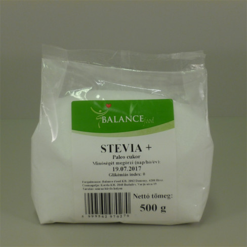 Vásároljon Balance food stevia plus (tasakos) 500g terméket - 2.063 Ft-ért