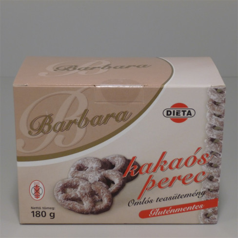 Vásároljon Barbara gluténmentes kakaós perec 180g terméket - 904 Ft-ért