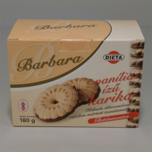 Vásároljon Barbara gluténmentes vaníliás karika 180g terméket - 904 Ft-ért
