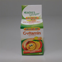 Béres c-vitamin rágótabletta gyerekeknek citrom-narancs 30db
