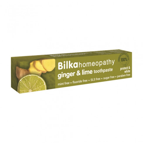 Vásároljon Bilka homeopátiás fogkrém gyömbér-lime fehérítő 75ml terméket - 1.438 Ft-ért