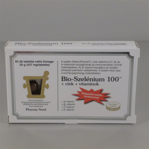 Vásároljon Bio-szelénium 100+cink+vitaminok tabletta 60db terméket - 3.780 Ft-ért