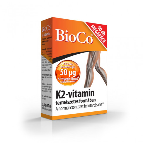 Vásároljon Bioco k2 vitamin tabletta 90db terméket - 4.106 Ft-ért