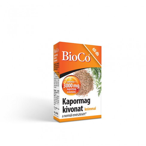 Vásároljon Bioco kapormag kivonat tabletta krómmal 60db terméket - 3.124 Ft-ért