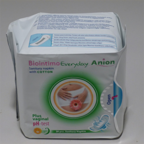 Vásároljon Biointimo everyday anion tisztasági betét 20db terméket - 819 Ft-ért