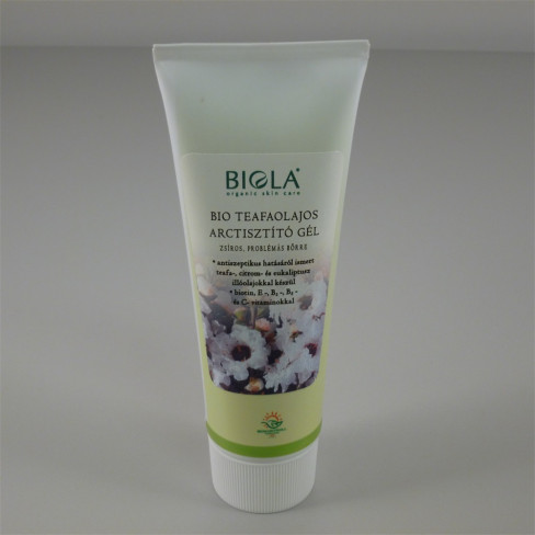 Vásároljon Biola bio teafaolajos arctisztító gél 75ml terméket - 2.124 Ft-ért