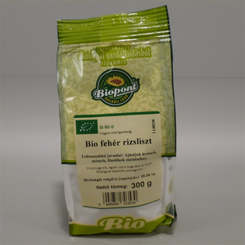 Vásároljon Biopont bio fehér rizsliszt 300g terméket - 517 Ft-ért
