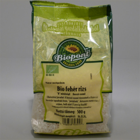 Vásároljon Biopont bio fehér rizs hosszúszemű 500g terméket - 688 Ft-ért