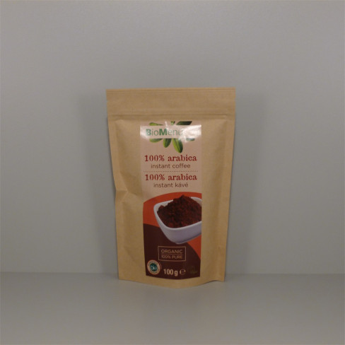 Vásároljon Bio menü bio 100% arabica instant kávé 100g terméket - 1.969 Ft-ért