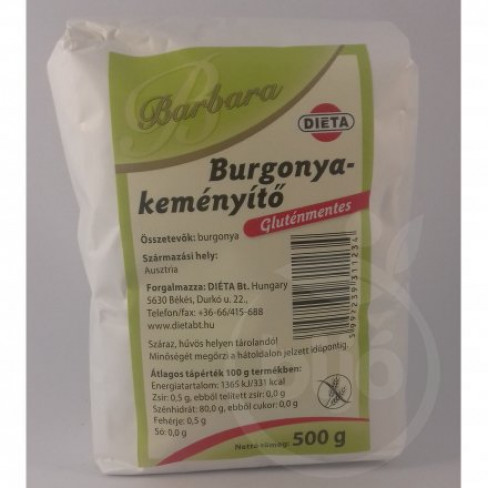 Vásároljon Barbara gluténmentes burgonyakeményítő 500g terméket - 523 Ft-ért