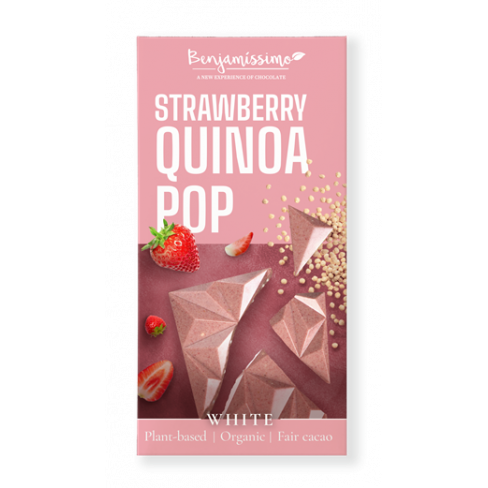 BENJAMISSIMIO BIO VEGÁN FEHÉR CSOKOLÁDÉ EPER ÉS QUINOA 60 G