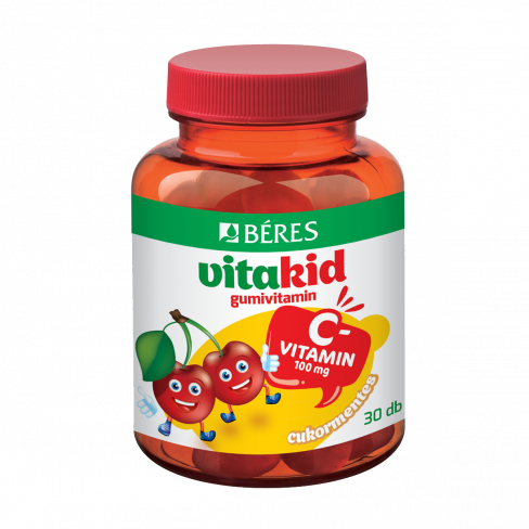 BÉRES VITAKID C-VITAMIN 100MG GUMIVITAMIN 30 DB