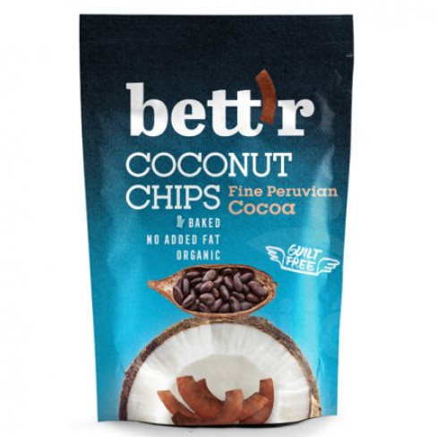 Vásároljon Bettr bio kókuszchips kakaós 70g terméket - 707 Ft-ért