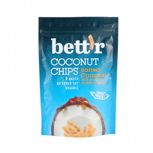 Vásároljon Bettr bio kókuszchips sós karamell 70g terméket - 707 Ft-ért