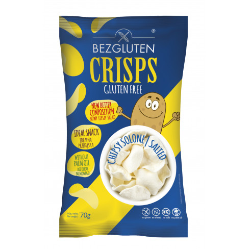 Vásároljon Bezgluten gluténmentes chips sózott 70g terméket - 458 Ft-ért