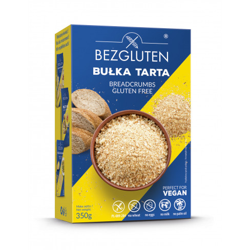 BEZGLUTEN GLUTÉNMENTES KENYÉRMORZSA BÚZAKEMÉNYÍTŐ NÉLKÜL 350 G