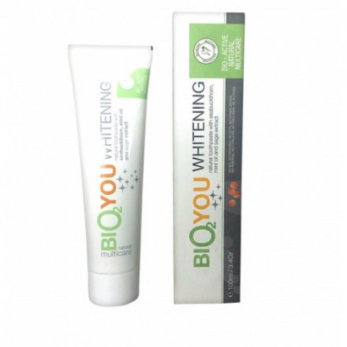 Vásároljon Bio2you natúr fehérító fogkrém homoktövissel,mentaolajjal,zs 100ml terméket - 1.886 Ft-ért