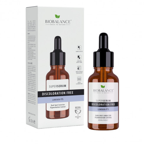 BIOBALANCE SZUPERSZÉRUM ARCRA PIGMENT ÉS SÖTÉT FOLTOK ELLEN 30 ML