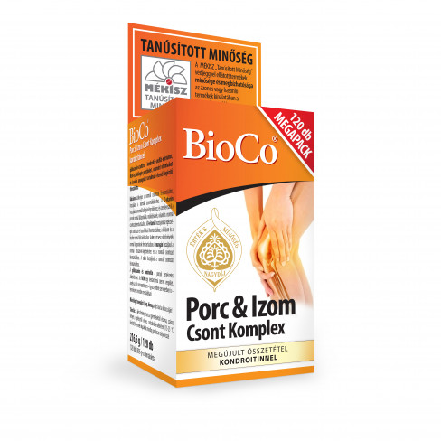 Vásároljon BIOCO PORC-IZOM CSONT KOMPLEX KONDROITINNEL 120DB terméket - 5.327 Ft-ért
