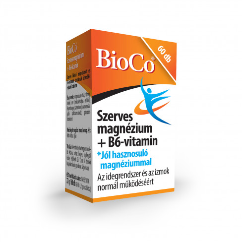 Vásároljon Bioco szerves magnézium b6-vitamin tabletta 60db terméket - 2.534 Ft-ért