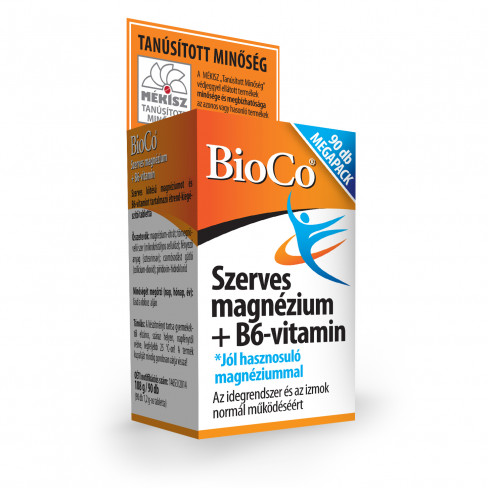 Vásároljon Bioco szerves magnézium b6-vitamin tabletta 90db terméket - 3.241 Ft-ért